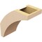 Ekena Millwork 5-inch W x 10-inch D x 10-inch H Thorton Rough Cedar Woodgrain TimberThane Knee Brace, Primed BRCUR05X10X10THRRCPR - alternate 4